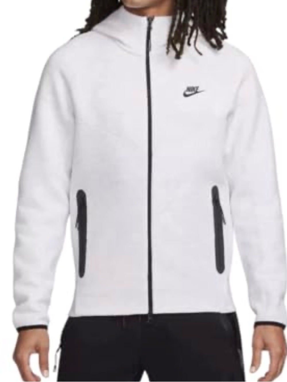 Nike Men’s White Full-Zip Hooded Jacket